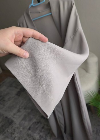 Uzun Bej Kadın abaya - Görsel 5