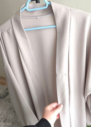 Uzun Bej Kadın abaya - Görsel 8