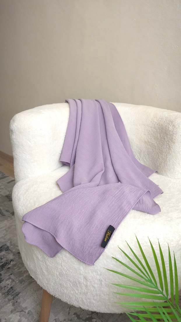 lila Pastel Kadın Drapeli Wrap - Görsel 5
