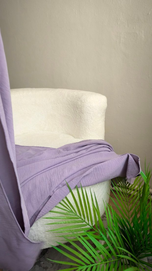 lila Pastel Kadın Drapeli Wrap - Görsel 3