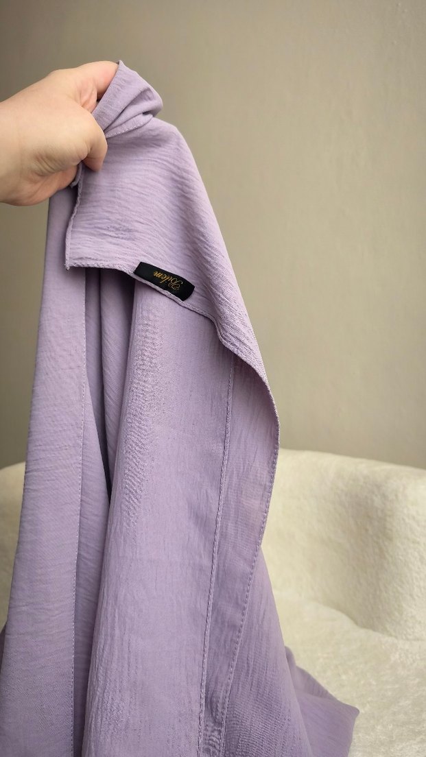 lila Pastel Kadın Drapeli Wrap - Görsel 4