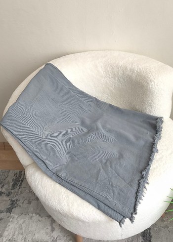 Keten Kadın etek mavimsi bir ketendir koyu bir ton - Görsel 2