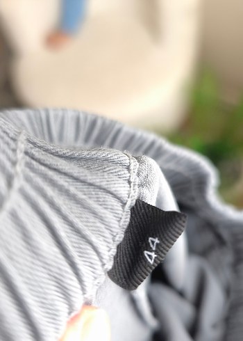 Keten Kadın etek mavimsi bir ketendir koyu bir ton - Görsel 7