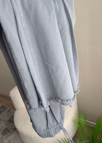 Keten Kadın etek mavimsi bir ketendir koyu bir ton - Görsel 6