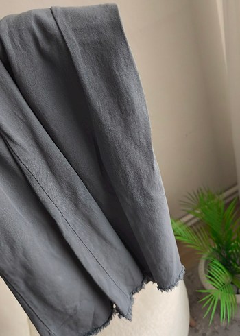 Keten Kadın etek mavimsi bir ketendir koyu bir ton - Görsel 9