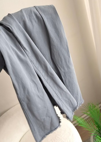 Keten Kadın etek mavimsi bir ketendir koyu bir ton - Görsel 8