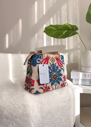 Çok Renkli Bohem Kadın Çanta - Görsel 3