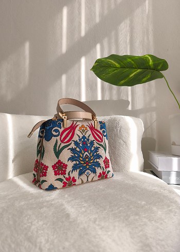 Çok Renkli Bohem Kadın Çanta - Görsel 16