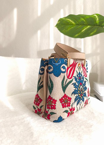 Çok Renkli Bohem Kadın Çanta - Görsel 6