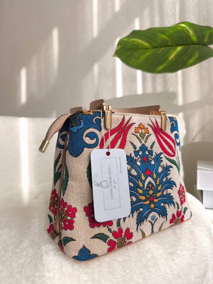 Çok Renkli Bohem Kadın Çanta - Görsel 4