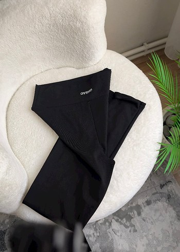 Siyah Kadın Spor Tayt Midi Boy - Görsel 4