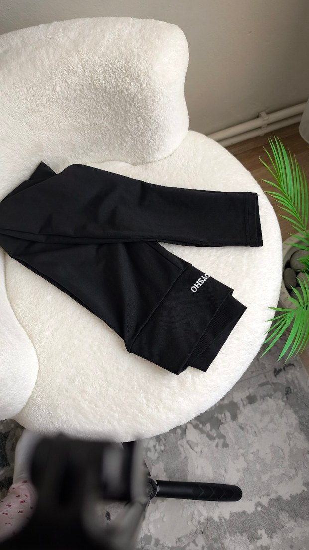 Siyah Kadın Spor Tayt Midi Boy - Görsel 3