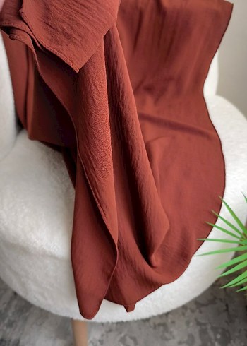 Kahverengi Bohem Kadın Şal - Görsel 5