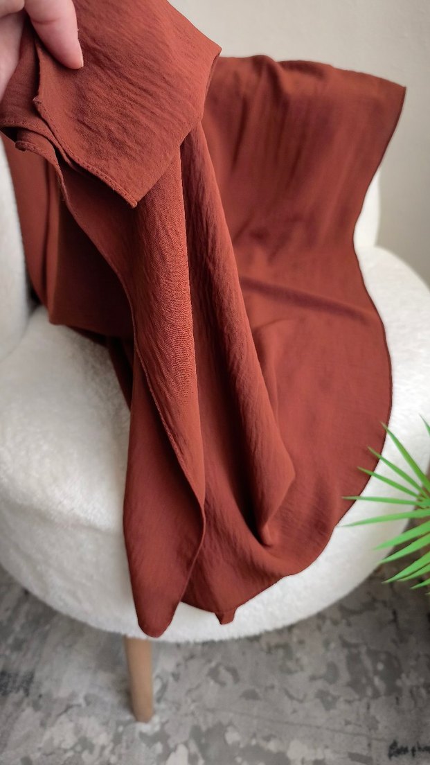 Kahverengi Bohem Kadın Şal - Görsel 5