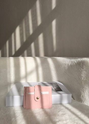 Pembe Baskılı Tokalı Kadın kartlık - Görsel 7