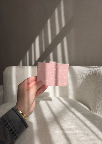 Pembe Baskılı Tokalı Kadın kartlık - Görsel 10