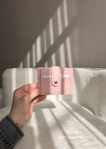 Pembe Baskılı Tokalı Kadın kartlık - Görsel 9