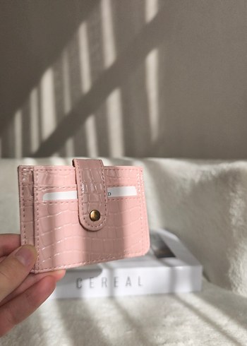 Pembe Baskılı Tokalı Kadın kartlık - Görsel 8