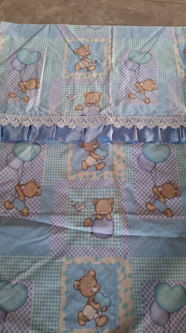 Mavi Baskılı Çocuk Uyku Örtüsü bebek nevresim - Görsel 2