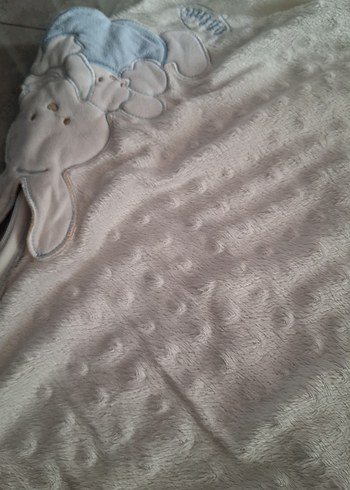 Beyaz Gri Çocuk Battaniyesi - Görsel 3