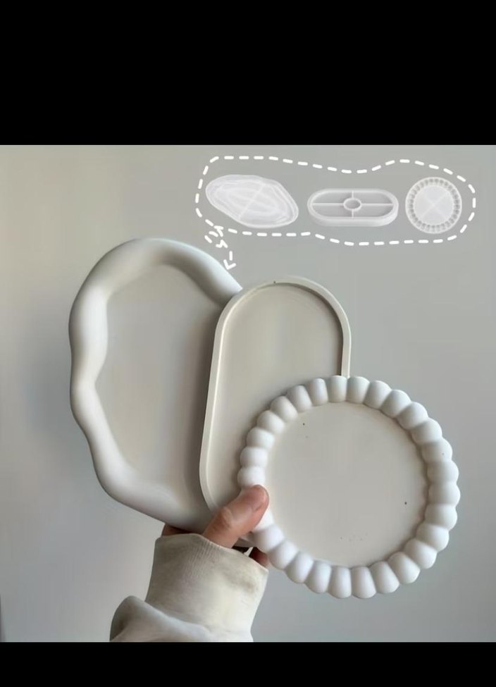 Beyaz Silikon hobi Kalıbı Seti - Görsel 2