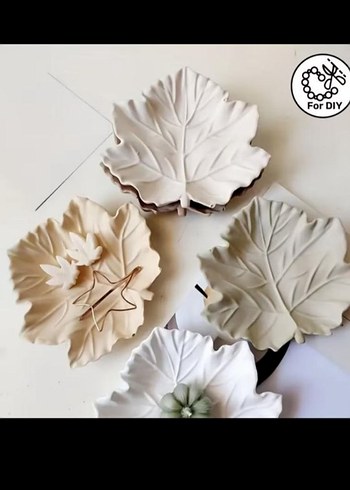 Yaprak Şeklinde Beyaz silikon  Kalıp - Görsel 2