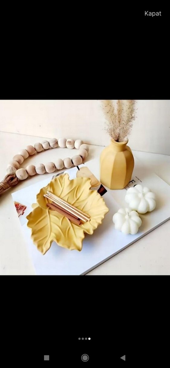 Yaprak Şeklinde Beyaz silikon  Kalıp - Görsel 4