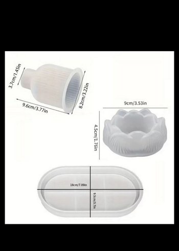 3 lü silikon Beyaz Mumluk Seti - Görsel 2