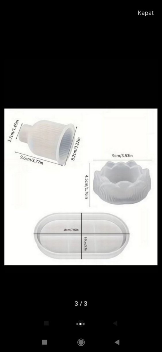 3 lü silikon Beyaz Mumluk Seti - Görsel 2
