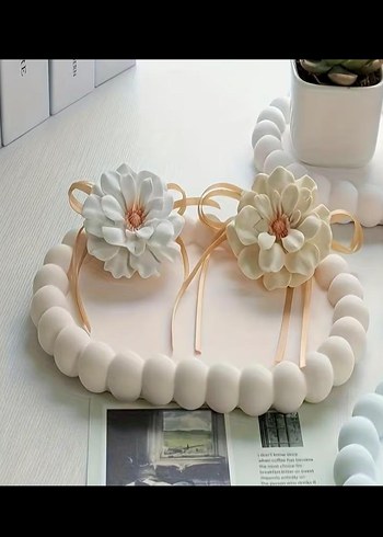 Beyaz Silikon tepsi Kalıbı ve Altlık - Görsel 2