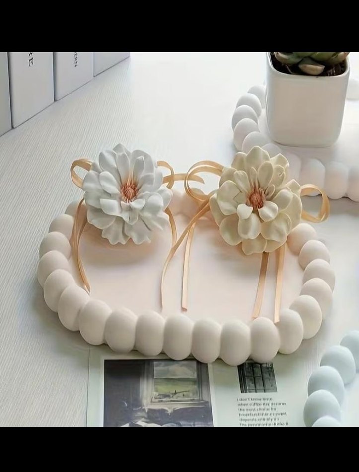 Beyaz Silikon tepsi Kalıbı ve Altlık - Görsel 2