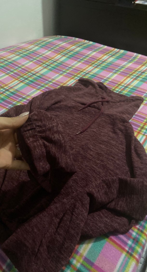 Kahverengi Boğazlı Salaş crop Kazak - Görsel 3