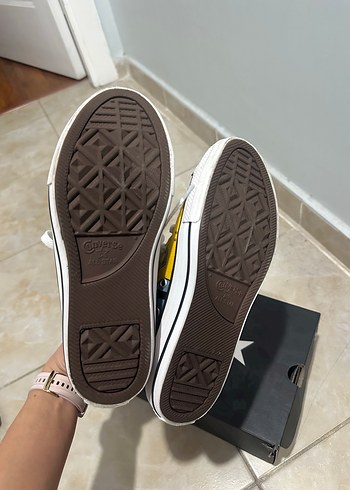 Converse Erkek Çocuk Baskılı Sarı Spor Ayakkabı - Görsel 6