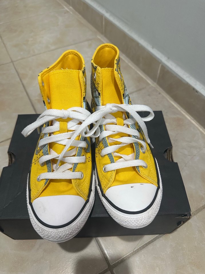 Converse Erkek Çocuk Baskılı Sarı Spor Ayakkabı - Görsel 2