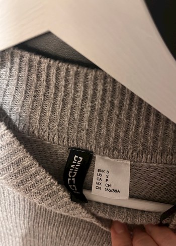 Gri  Kadın Triko Kazak - Görsel 2