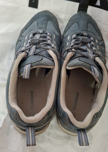 Gri Bağcıklı Erkek Outdoor Spor Ayakkabı - Görsel 4