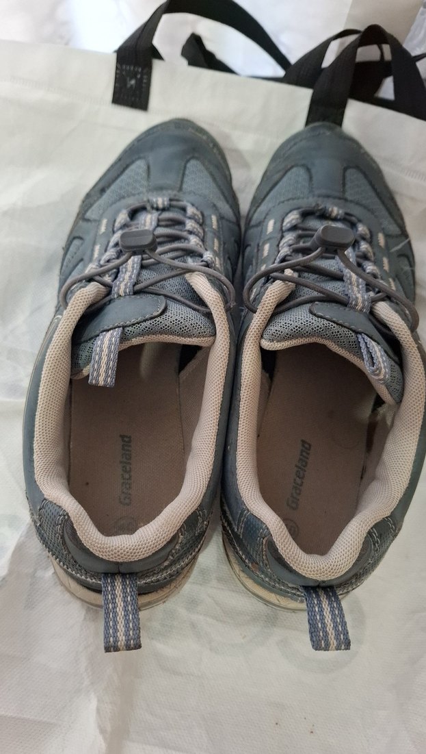 Gri Bağcıklı Erkek Outdoor Spor Ayakkabı - Görsel 4