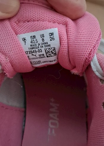 Puma Pembe Platform Topuklu Spor Ayakkabı 40.5 numara - Görsel 5