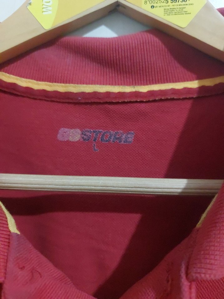 Kırmızı Düğmeli Erkek Polo Tişört Galatasaray Store Erkek tişört - Görsel 4