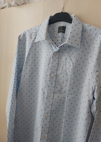 Düğmeli Uzun Kollu Erkek Gömlek - Görsel 2