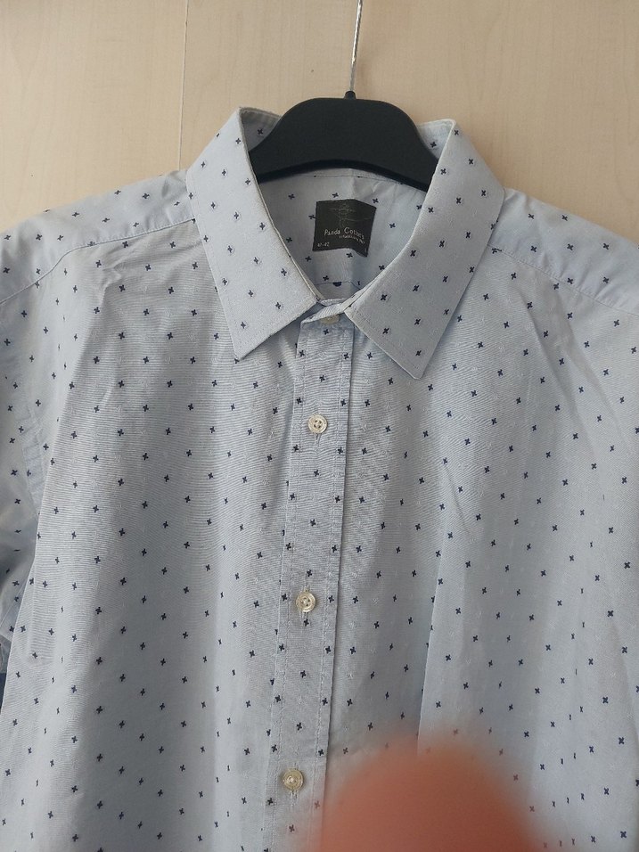 Düğmeli Uzun Kollu Erkek Gömlek - Görsel 4