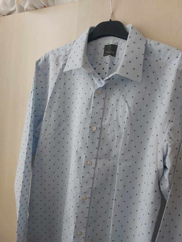 Düğmeli Uzun Kollu Erkek Gömlek - Görsel 2