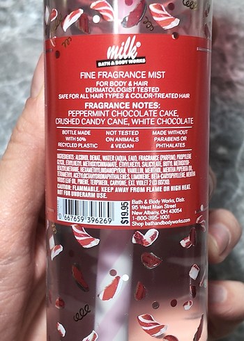 Bath & Body Works Peppermint Bark Truffle Vücut Spreyi - Görsel 4