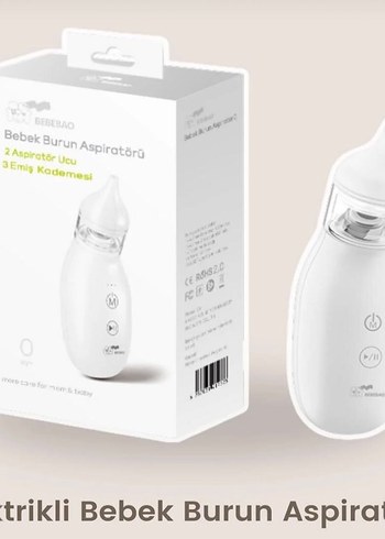 Dokunmatik Kontrol Şarj Edilebilir burun aspiratör - Görsel 3