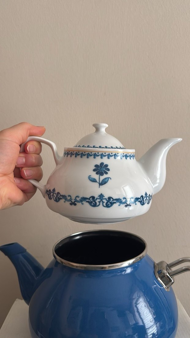 Karaca Mare Mavi Çaydanlık Takımı - Görsel 2