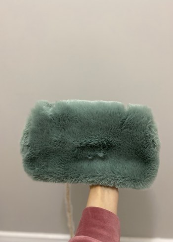 DERIMOD Yeşil Peluş Kadın Çanta - Görsel 2