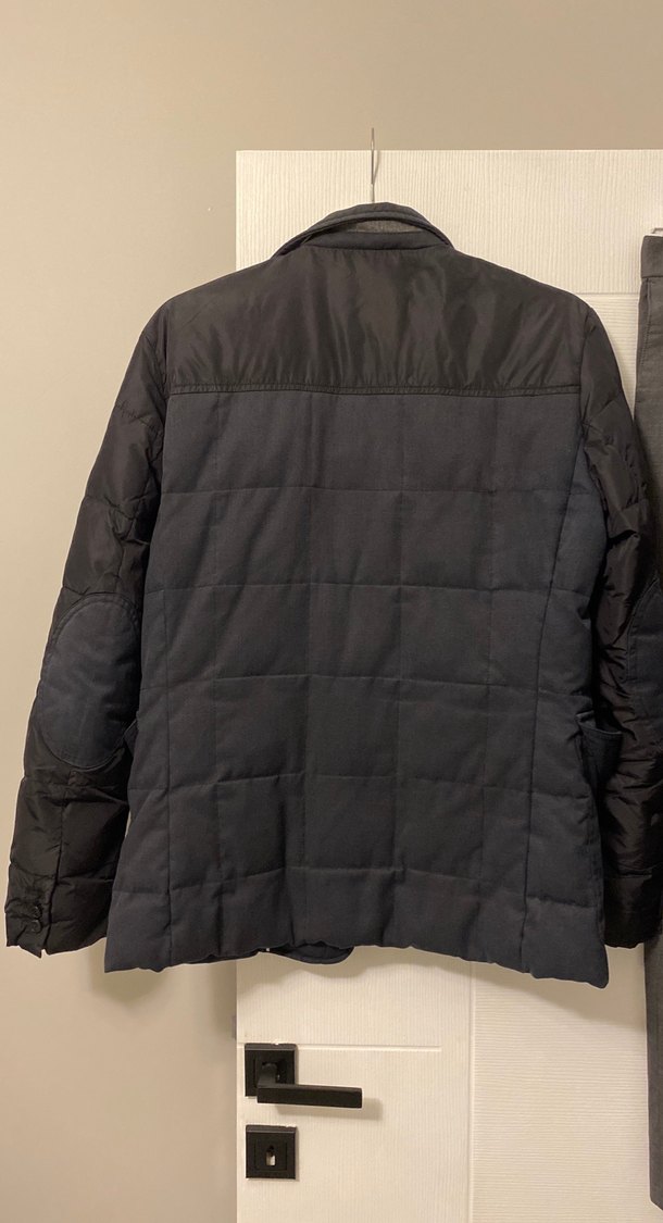 Düğmeli Siyah Erkek Mont - Görsel 2