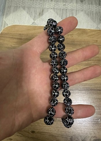 Erkek Siyah Gotik Tarz Tesbihler - Görsel 2