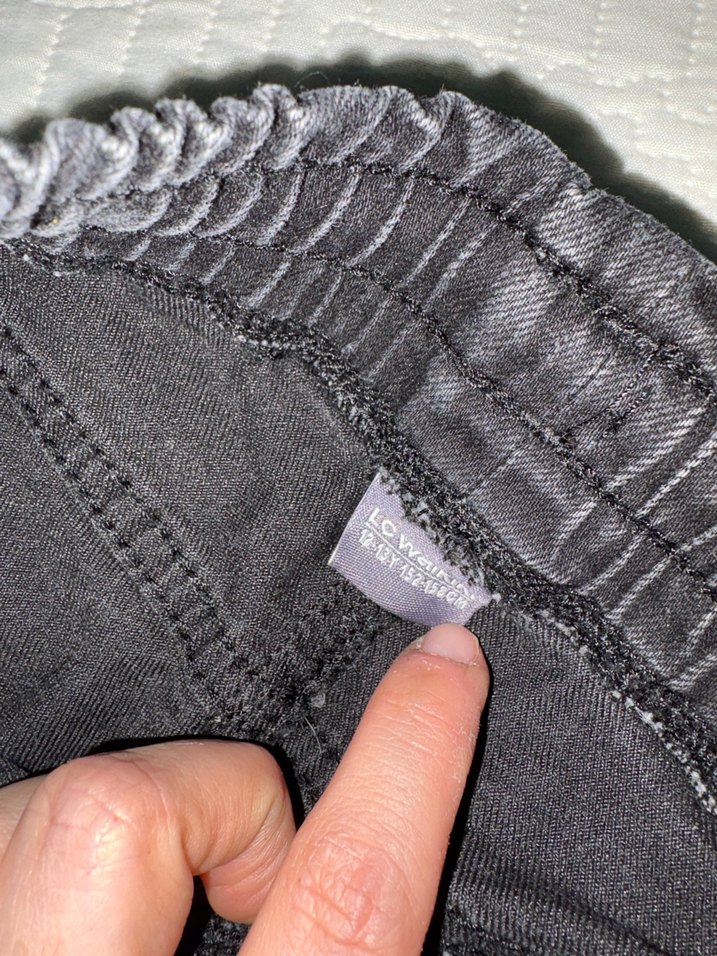 Siyah Elastik Bel Rahat Kesim Jeans - Görsel 4