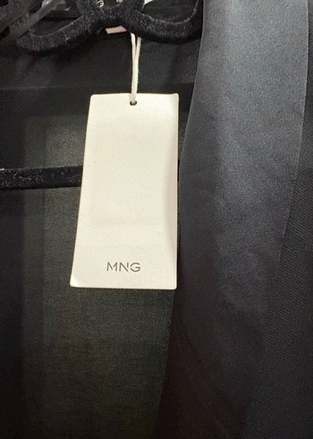 Siyah V Yakalı Drapeli Midi Elbise - Görsel 8